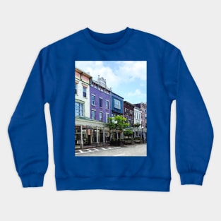 Kingston NY - View of Wall Street Crewneck Sweatshirt